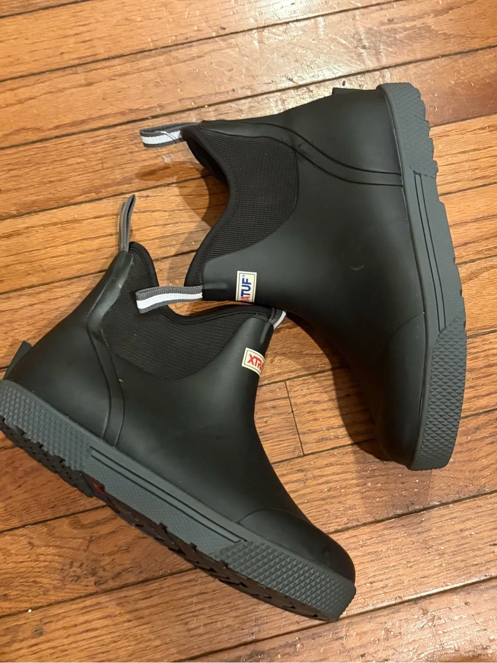 XTRATUF Men's Wheelhouse Ankle Deck Boot XMW-000 Black US 7